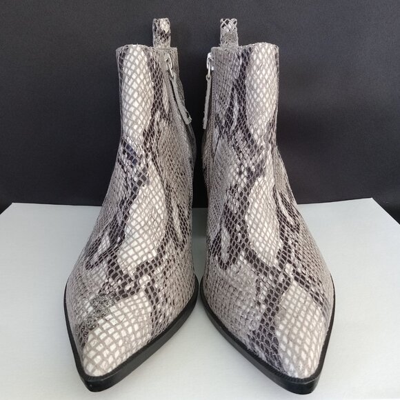 PAOLO Womens Linea Sevilla II Snakeskin Leather Ankle Boots Size 6.5M - Picture 4 of 12